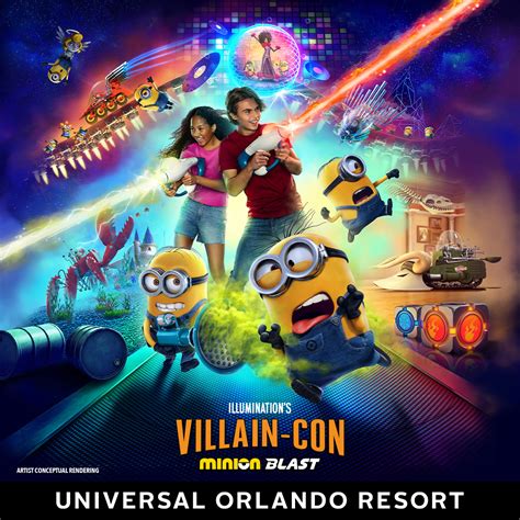villain con minion blast pov  An annual epic supervillain convention is the setting for Minion Land’s new attraction, Villain-Con Minion Blast